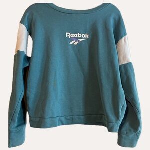 Vintage - Reebok Teal and White Crewneck